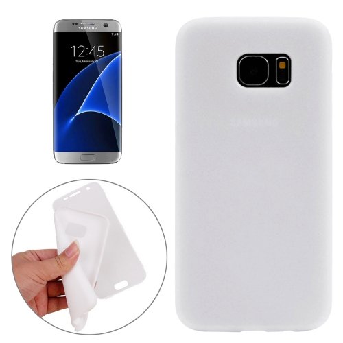 For Galaxy S7 Edge White PC Front Cover + TPU Back Cover Protective Case