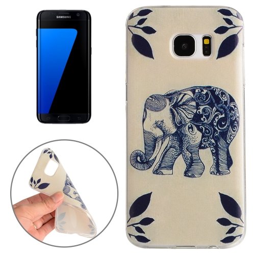 For Galaxy S7 Edge Elephant Pattern TPU Protective Case