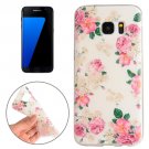 For Galaxy S7 Edge Flowers Pattern TPU Protective Case