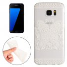 For Galaxy S7 Edge Butterfly and Flower Pattern TPU Protective Case