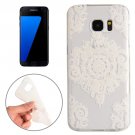 For Galaxy S7 Edge Flower Pattern TPU Protective Case