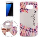 For Galaxy S7 Edge Ultrathin Colour Pen Love Pattern Soft TPU Protective Cover Case