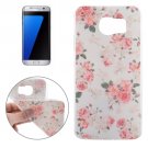 For Galaxy S7 Edge Ultrathin Flowers Pattern Soft TPU Protective Cover Case