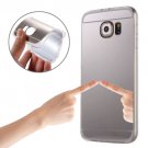For Galaxy S7 Edge Silver Plating Mirror TPU Protective Case