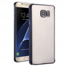 For Galaxy S7 Edge Black Plating Soft TPU Protective Cover Case