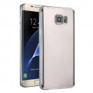 For Galaxy S7 Edge Silver Plating Soft TPU Protective Cover Case