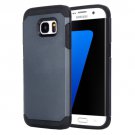 For Galaxy S7 Edge Dark Blue TPU + PC Armor Combination Case