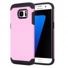 For Galaxy S7 Edge Pink TPU + PC Armor Combination Case