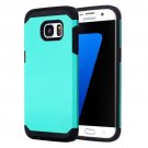 For Galaxy S7 Edge Green TPU + PC Armor Combination Case