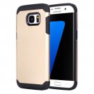 For Galaxy S7 Edge Gold TPU + PC Armor Combination Case