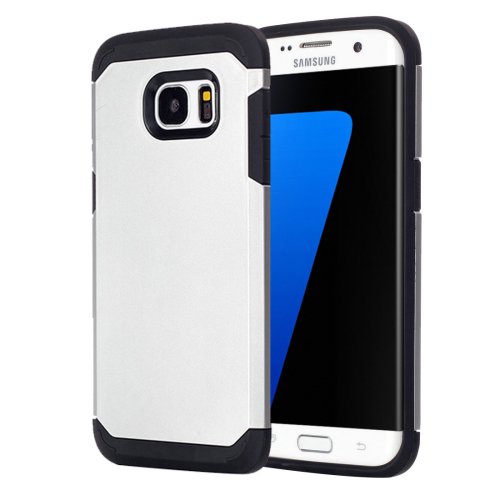 For Galaxy S7 Edge Silver TPU + PC Armor Combination Case