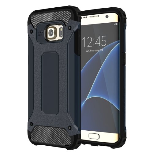 For Galaxy S7 Edge Dark Blue Tough Armor TPU + PC Combination Case