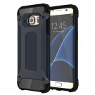 For Galaxy S7 Edge Dark Blue Tough Armor TPU + PC Combination Case
