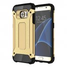 For Galaxy S7 Edge Gold Tough Armor TPU + PC Combination Case