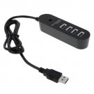High Speed 5Gbps 4 Ports USB 3.0 Portable Oval Hub, Support 2TB, Length: 1m
