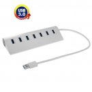 High Speed 5Gbps 7 Ports USB 3.0 HUB Portable Aluminum USB Splitter, Support 2TB