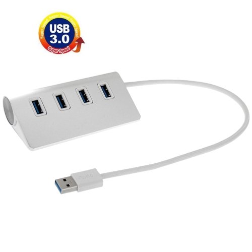 High Speed 5Gbps 4 Ports USB 3.0 HUB Portable Aluminum USB Splitter, Support 2TB