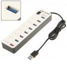 High Speed USB 3.0 8-Port USB HUB with Switch / Indicator (BYL-3012)