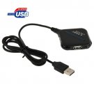 High Speed 480Mbps 4 Ports USB 2.0 HUB Portable USB Splitter with Blue Indicator