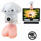 USB 2.0 Cartoon Cat Style 0.48 Mega Pixels Driverless PC Camera / Webcam