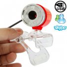 5.0 Mega Pixels USB 2.0 Driverless PC Camera / Webcam with Clip, Support 360 Degree Rotation