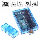 USB2.0 All in 1 Memory Card Reader, Support SD / TF / MS / XD / CF Card and USB Flash Disk