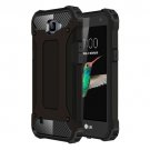 For LG K4 Black Tough Armor TPU + PC Combination Case