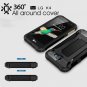 For LG K4 Black Tough Armor TPU + PC Combination Case