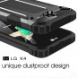 For LG K4 Black Tough Armor TPU + PC Combination Case