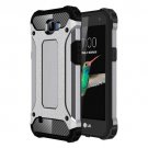 For LG K4 Grey Tough Armor TPU + PC Combination Case