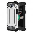 For LG K4 Silver Tough Armor TPU + PC Combination Case