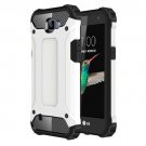 For LG K4 White Tough Armor TPU + PC Combination Case