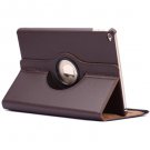 For iPad Air 2 Brown 360° Rotation Litchi Texture Flip Leather Case with 2 Gears Holder