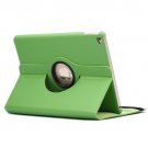 For iPad Air 2 Green 360° Rotation Litchi Texture Flip Leather Case with 2 Gears Holder