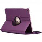 For iPad Air 2 Purple 360° Rotation Litchi Texture Flip Leather Case with 2 Gears Holder