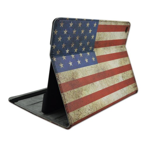 For iPad Air 2 / iPad 6 US Flag Pattern Horizontal Flip Leather Case with 3 Gears Holder