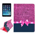 For iPad Air 2 / iPad 6 Leopard Pattern Smart Cover Leather Case with Holder & Card Slots