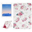 For iPad Air 2/iPad 6 Floral Pattern Leather Case with Holder & Card Slots & Wallet