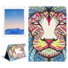 For iPad Air 2/iPad 6 Lion Pattern Leather Case with Holder & Card Slots & Wallet