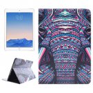 For iPad Air 2/iPad 6 Elephant Pattern Leather Case with Holder & Card Slots & Wallet