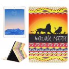 For iPad Air 2/iPad 6 HAKUNA Pattern Leather Case with Holder & Card Slots & Wallet