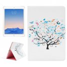 For iPad Air 2/iPad 6 Tree Pattern Leather Case with Holder & Card Slots & Wallet