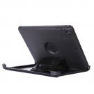 For iPad Air Black Monochrome PC + TPU Contrast Color Combination Case with Holder & Mirror