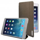 For iPad Mini 1/2/3 Deep green 3-fold Oracle Leather Case with Sleep/Wake-up Function & Holder
