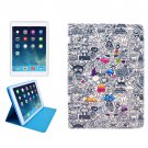 For iPad Mini 1/2/3 Cartoon Pattern Protective PU Smart Cover Leather Case with Card Slot