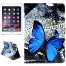 For iPad Mini 1/2/3 Butterfly Pattern Flip Leather Case with Holder, Card Slots & Wallet