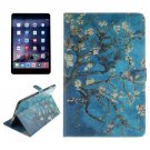 For iPad Mini 1/2/3 Plum Pattern Leather Case with Holder, Card Slots & Wallet