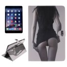 For iPad Mini 1/2/3 Sexy Girl Pattern Leather Case with Holder, Card Slots & Wallet