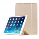 For iPad Mini 1/2/3 Gold HAWEEL 3-folding Smart Case Clear Back Cover with Holder