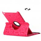 For iPad Mini 4 Magenta Magic Girl Pattern 360° Rotating Smart Leather Case with Holder